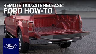 Remote Power Tailgate Release  Ford HowTo  Ford [upl. by Aklim]