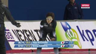 Nao Kodaira 500m 1  3675 World Sprint Championships 2017 [upl. by Rust]