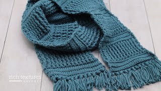 Windermere Scarf Crochet Pattern [upl. by Melia213]