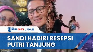 Hadiri Resepsi Pernikahan Putri Tanjung Menparekraf Sandiaga Uno Malam ini Tampil Begitu Menawan [upl. by Laurella]