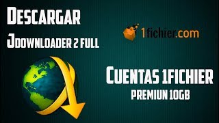 Como Descargar JDownloader v20  Cuentas 1Fichier Premiun 10Gb  MEGA  GOOGLE DRIVE  2019 [upl. by Sydelle]