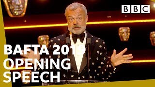 Graham Nortons hilarious speech opens BAFTAs  The British Academy Television Awards 2019  BBC [upl. by Androw543]