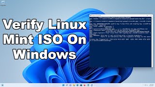 How To Verify Linux Mint ISO File On Windows  Integrity amp Authenticity  Quick amp Easy Guide [upl. by Name]