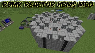 How to make an quotRBMK Reactorquot in Minecraft  HBMs Mod RBMK Reactor Tutorial  Standard Size [upl. by Ogirdor]