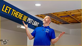 How To Install LED Pot Lights In a Finished Ceiling  DIY [upl. by Nomae137]