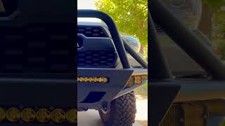 Installing Baja Design light bar s2 squadron on the 3rd gen Toyota tacoma C4 Hybrid front bumper [upl. by Ahsym]