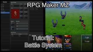 RPG Maker MZ Tutorial Battle System [upl. by Pinkerton542]