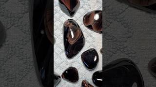 ⚫️ ☀️ Tumbled Obsidian ☀️ ⚫️ obsidian crystals rockhounding rocktumbling lapidary geology [upl. by Hortensia959]