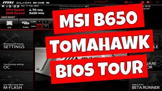 MSI B650 Tomahawk WiFi BIOS Tour amp Settings Overview [upl. by Frymire]