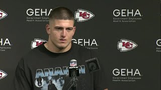 Chiefs vs Raiders Chiefs defensive George Karlaftis discusses 2720 win [upl. by Niuq]