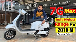 New Pure EV Epluto 7G Max 2024 India Highest Range Electric Scooter In Low Price Full Review [upl. by Geri148]