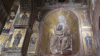 Monreale Cathedral World Heritage Site Duomo di Monreale 蒙雷阿萊主教座堂 Palermo Sicily Italy 意大利Mosaics 14 [upl. by Nairadas497]