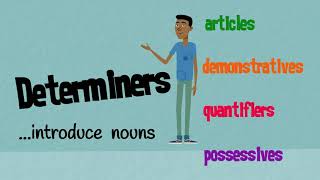 Determiners Articles Demonstratives Quantifiers amp Possessives  EasyTeaching [upl. by Mcfadden986]