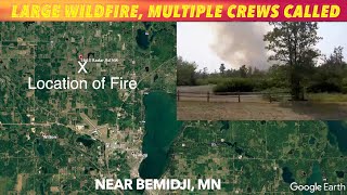 BREAKING NEWS Large Wildfire With Evacuations Near Bemidji Minnesota [upl. by Gnex291]