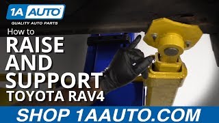 How to Raise and Support 0516 Toyota RAV4 [upl. by Tichon]