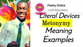 Metonymy literary devicemeaningexamples [upl. by Damales]