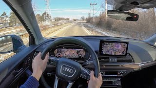 2021 Audi Q5 Premium Plus 45  POV Test Drive Binaural Audio [upl. by Adnuhsed]