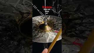 Kmicic gold vein 14” hi hat drums cymbalsetup drumgear [upl. by Ehcrop515]