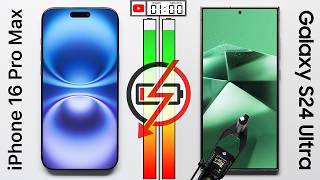 iPhone 16 Pro Max vs Galaxy S24 Ultra Battery Test [upl. by Atiluj]