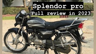 Splendor pro  2011 model  review [upl. by Avad]