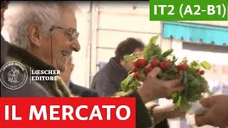 Italiano per stranieri  Luoghi delle città il mercato A2B1 [upl. by Revell]