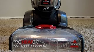 How to Use Bissell Proheat 2x Revolution Carpet Cleaner [upl. by Ytsirhc598]