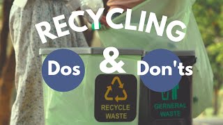 The Dos and Donts of Recycling [upl. by Hairaza]