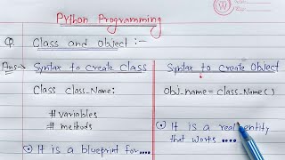 python classes and objects  Learn Coding [upl. by Nagel136]