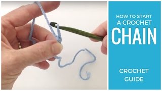 How to Start a Crochet Chain [upl. by Sabec]