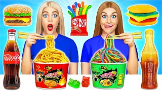 Gummy Food vs Real Food Challenge by Multi DO Food Challenge [upl. by Graehl]