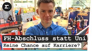 FHAbschluss statt Uni  Keine Chance auf Karriere  reporter [upl. by Guimond732]