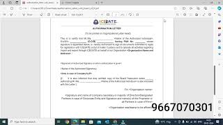 Latest Authorization letter 30012024 for ICEGATE REGISTRATION [upl. by Eiramanit673]