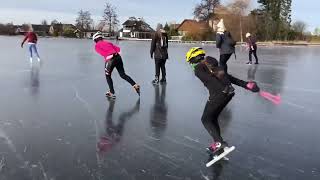 Schaatsen 2021 Natuurijs [upl. by Duffie233]