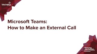 Microsoft Teams How To Make an External Call [upl. by Mahtal710]