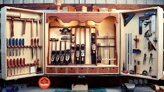 Hand Tool Cabinet Build Part 5 Installing the Pelmet and Lights Preparing Stock by Hand and More [upl. by Hopfinger]