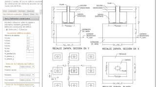 Cálculo de recalces de zapatas  estruc [upl. by Ziguard]
