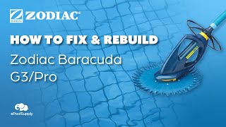 How to Fix and Rebuild a Zodiac Baracuda G3  G3 Pro Pool Cleaner [upl. by Powell]