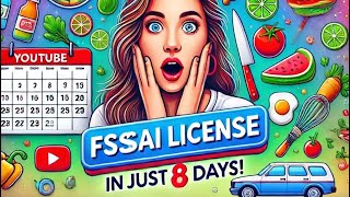 FSSAI LICENSE IN JUST 8 DAYS 😱 [upl. by Xenophon579]