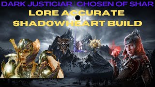 Baldurs Gate 3  LORE ACCURATE SHADOWHEART BUILD GUIDE  Dark Justiciar  Cleric  Rogue [upl. by Leahciam]