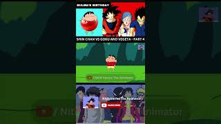 Goku And Vegeta Meet Shin Chan Again  Nitin Verma The Animator [upl. by Ahsiaa503]