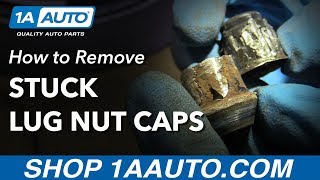 How to Remove Stuck Spinning Lug Nut Cap [upl. by Germaun]