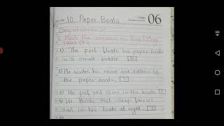 Class 5 Poem 10 Paper Boats Questions and answers English alive coursebook 5 [upl. by Eselrahc]