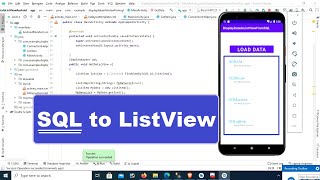 SQL Database to Listview  Retrieve data from sql to listview in Android Studio  swift learn [upl. by Kalb]