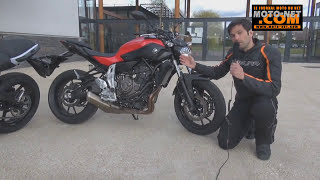 Retour sur le duel Yamaha MT07 Vs Kawasaki ER6n en vidéo [upl. by Anwadal]