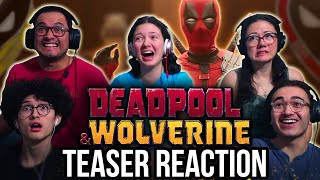 DEADPOOL amp WOLVERINE TEASER TRAILER REACTION  “Marvel Jesus Really” [upl. by Ydnarb]