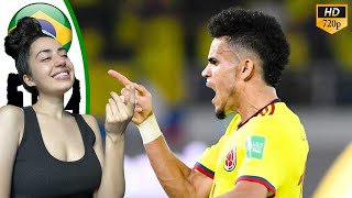 EUROPEAN REACTS TO Brazil vs Colombia 12 Highlights amp All Goals 2023 HD 🔥 Luis Diaz 2 Goal [upl. by Miranda]