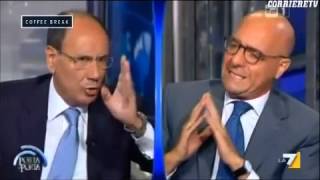 GIUDIZIO BERLUSCONI BAGARRE IN TV [upl. by Nosnej]