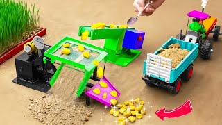 diy tractor mini gold mining equipment scince project  Heavy Machinery for Gold Rush [upl. by Ahsyen]