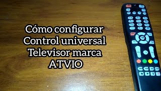 Codigo para tv ATVIO Control universal [upl. by Senecal]