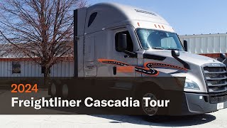 Tour of a 2024 Freightliner Cascadia [upl. by Rysler376]